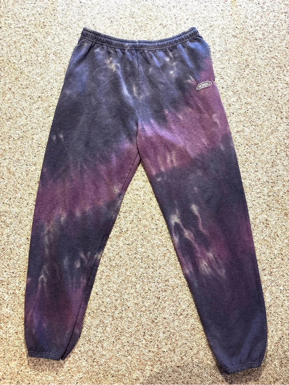 Urban Outfitters x Mowbli Tie-Dye Purple & Black Sweatpants